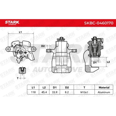Brake Caliper Stark SKBC-0460170 SKBC-0460170 - photo 11
