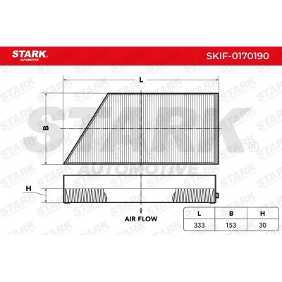 Cabin Air Filter Stark SKIF-0170190 SKIF-0170190 - photo 3