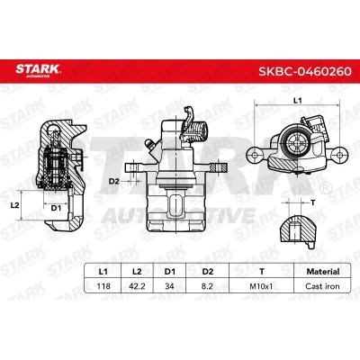 Brake Caliper Stark SKBC-0460260 SKBC-0460260 - photo 5