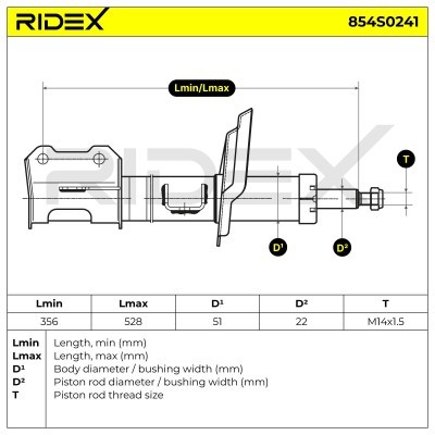 Shock Absorber RIDEX 854S0241 854S0241 - photo 9