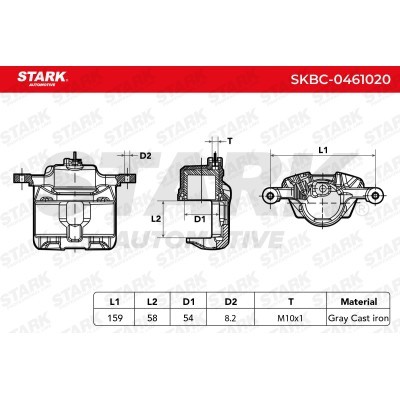 Brake Caliper Stark SKBC-0461020 SKBC-0461020 - photo 6