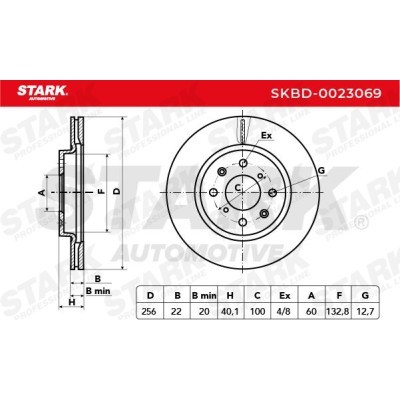 Brake Disc Stark SKBD-0023069 SKBD-0023069 - photo 5