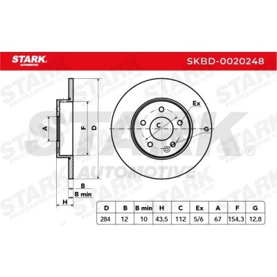 Brake Disc Stark SKBD-0020248 SKBD-0020248 - photo 4