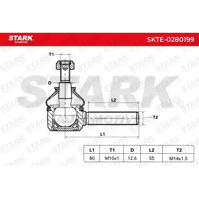 Tie Rod End Stark SKTE-0280199 SKTE-0280199 - photo 4