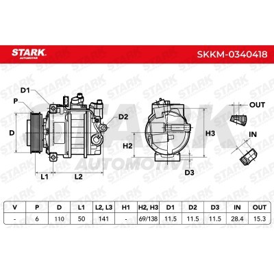 Compressor, Air Conditioning SKKM-0340418 - photo 7