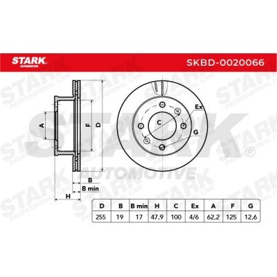 Brake Disc Stark SKBD-0020066 SKBD-0020066 - photo 5