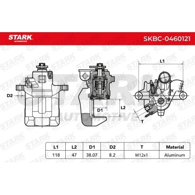 Brake Caliper Stark SKBC-0460121 SKBC-0460121 - photo 5