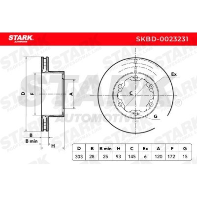 Brake Disc Stark SKBD-0023231 SKBD-0023231 - photo 4