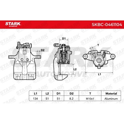 Brake Caliper Stark SKBC-0461104 SKBC-0461104 - photo 5