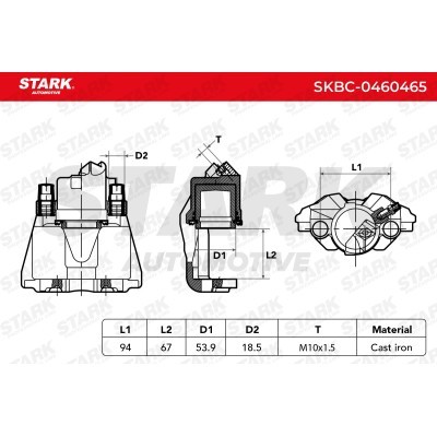 Brake Caliper Stark SKBC-0460465 SKBC-0460465 - photo 5