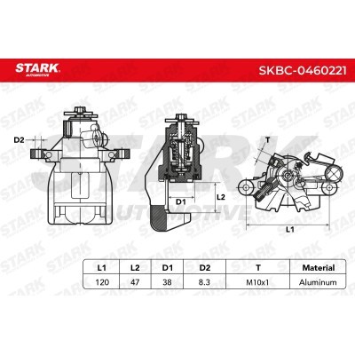 Brake Caliper Stark SKBC-0460221 SKBC-0460221 - photo 4