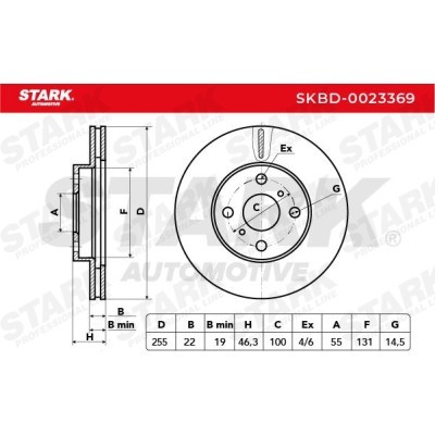 Brake Disc Stark SKBD-0023369 SKBD-0023369 - photo 6