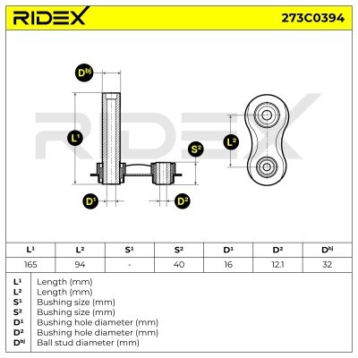 Control Arm RIDEX 273C0394 273C0394 - photo 6