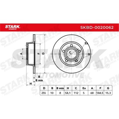 Brake Disc Stark SKBD-0020062 SKBD-0020062 - photo 5