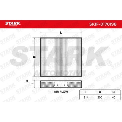 Cabin Air Filter Stark SKIF-0170198 SKIF-0170198 - photo 3