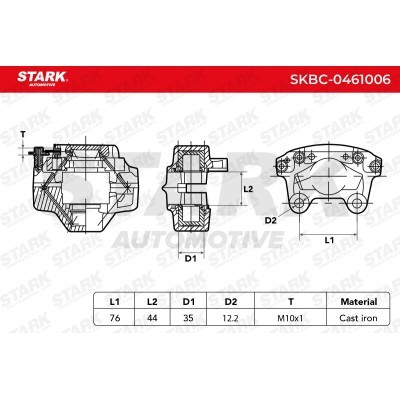 Brake Caliper Stark SKBC-0461006 SKBC-0461006 - photo 6