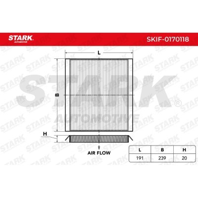 Cabin Air Filter Stark SKIF-0170118 SKIF-0170118 - photo 1