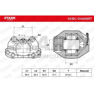 Brake Caliper Stark SKBC-0460697 SKBC-0460697 - photo 6
