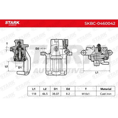 Brake Caliper Stark SKBC-0460042 SKBC-0460042 - photo 3