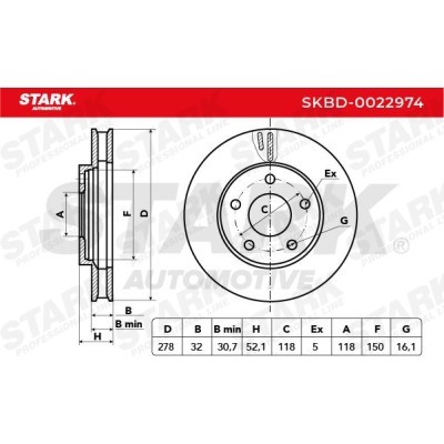 Brake Disc Stark SKBD-0022974 SKBD-0022974 - photo 8