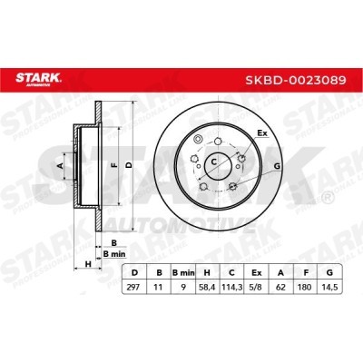 Brake Disc Stark SKBD-0023089 SKBD-0023089 - photo 5