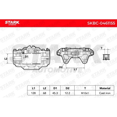 Brake Caliper Stark SKBC-0461155 SKBC-0461155 - photo 3