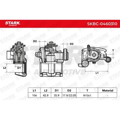 Brake Caliper Stark SKBC-0460310 SKBC-0460310 - photo 7