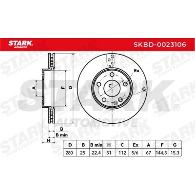 Brake Disc Stark SKBD-0023106 SKBD-0023106 - photo 4