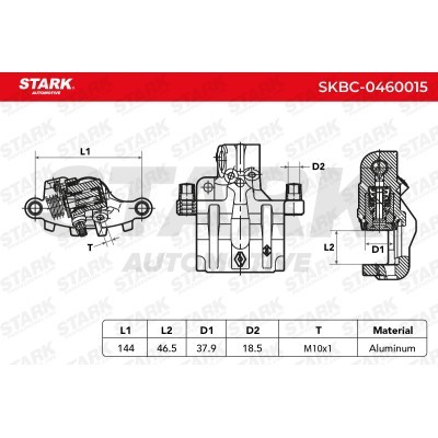 Brake Caliper Stark SKBC-0460015 SKBC-0460015 - photo 4