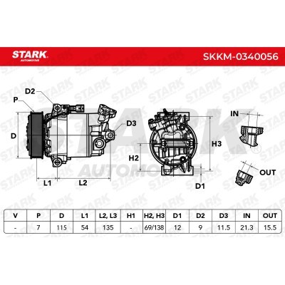 Compressor, Air Conditioning SKKM-0340056 - photo 5