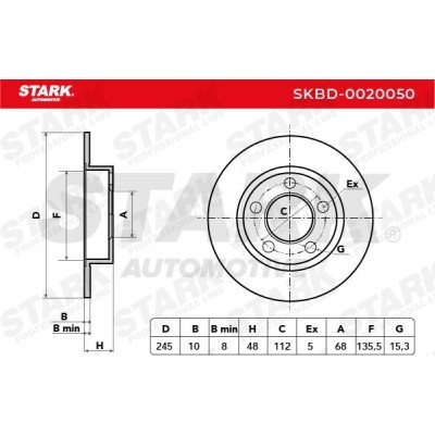 Brake Disc Stark SKBD-0020050 SKBD-0020050 - photo 6