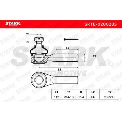 Tie Rod End Stark SKTE-0280285 SKTE-0280285 - photo 5