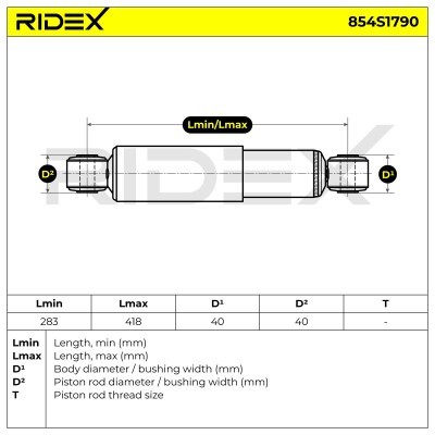 Shock Absorber RIDEX 854S1790 854S1790 - photo 6
