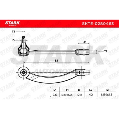 Tie Rod End Stark SKTE-0280463 SKTE-0280463 - photo 5