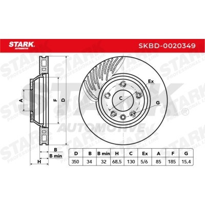 Brake Disc Stark SKBD-0020349 SKBD-0020349 - photo 7