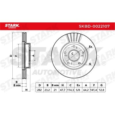 Brake Disc Stark SKBD-0022107 SKBD-0022107 - photo 5