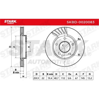 Brake Disc Stark SKBD-0020083 SKBD-0020083 - photo 5
