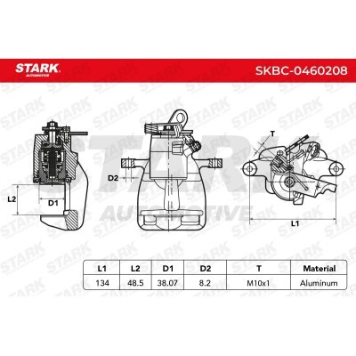 Brake Caliper Stark SKBC-0460208 SKBC-0460208 - photo 7