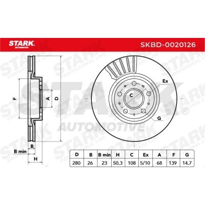 Brake Disc Stark SKBD-0020126 SKBD-0020126 - photo 5