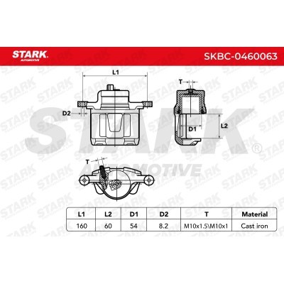Brake Caliper Stark SKBC-0460063 SKBC-0460063 - photo 3