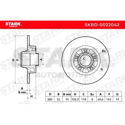 Brake Disc Stark SKBD-0022042 SKBD-0022042 - photo 5