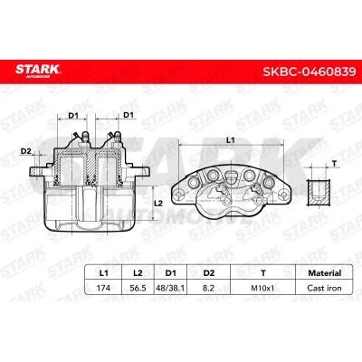 Brake Caliper Stark SKBC-0460839 SKBC-0460839 - photo 6