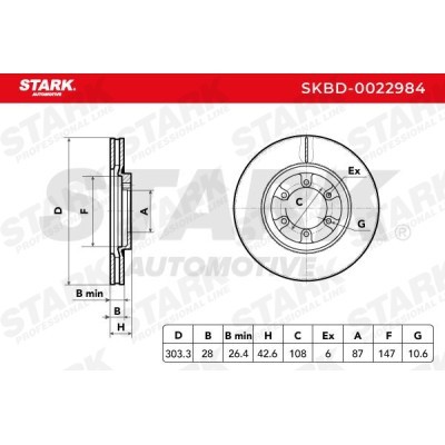 Brake Disc Stark SKBD-0022984 SKBD-0022984 - photo 4