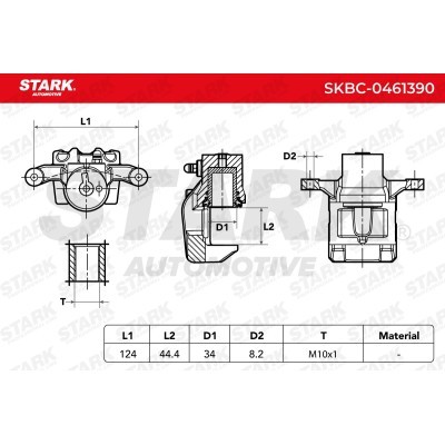 Brake Caliper Stark SKBC-0461390 SKBC-0461390 - photo 3