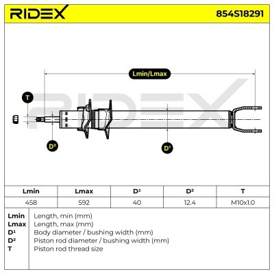 Shock Absorber RIDEX 854S18291 854S18291 - photo 7