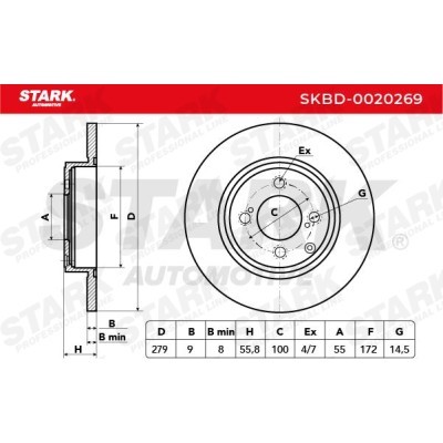 Brake Disc Stark SKBD-0020269 SKBD-0020269 - photo 5