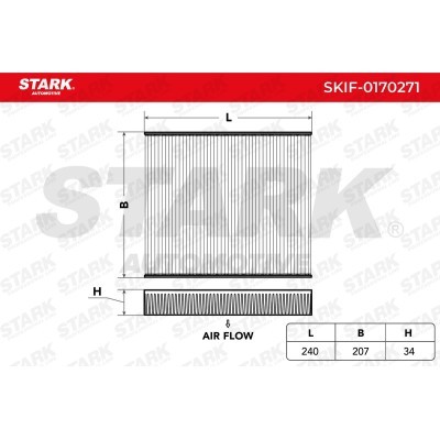 Cabin Air Filter Stark SKIF-0170271 SKIF-0170271 - photo 2