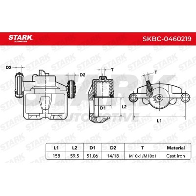 Brake Caliper Stark SKBC-0460219 SKBC-0460219 - photo 4