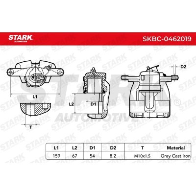 Brake Caliper Stark SKBC-0462019 SKBC-0462019 - photo 5