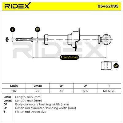 Shock Absorber RIDEX 854S2095 854S2095 - photo 10